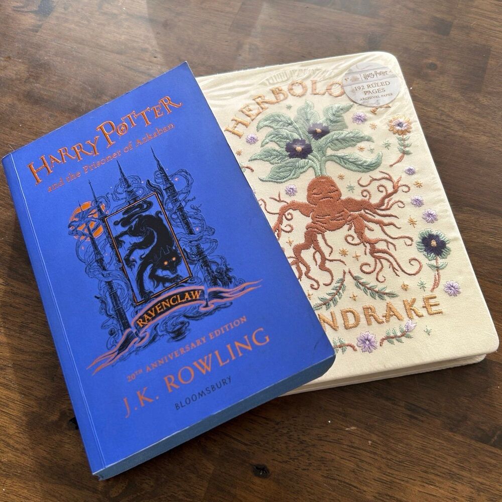 Harry Potter Prisoner of Azkaban Ravenclaw Edition + Herbology Mandrake Notebook
